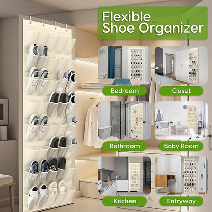 Unjumbly Over the Door Shoe Organizer