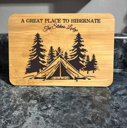 Wood Burning Stencils for Crafts Reusable Forest Wildlife Stencils Mountain Scene Stencil for Painting on Wood Fabrics DIY Crafts