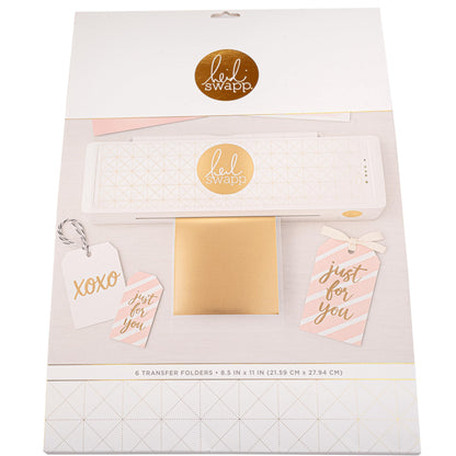 Heidi Swapp Transfer Folders Premium Craft-Grade Reusable Foil Carrier Sheet 6-Pack (225 × 580 mm / 8.86 × 22.83 in) – Heat-Resistant, Non-Stick, Anti-Static & Anti-Slip Surface