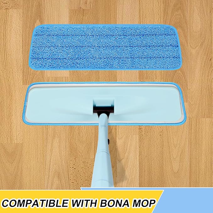 16.5 inch Reusable Mop Pads Microfiber Spray Mop Replacement Heads
