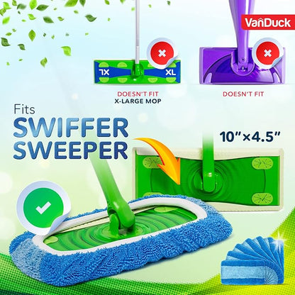 VanDuck Reusable Pet Heavy Duty Mop Pads Compatible