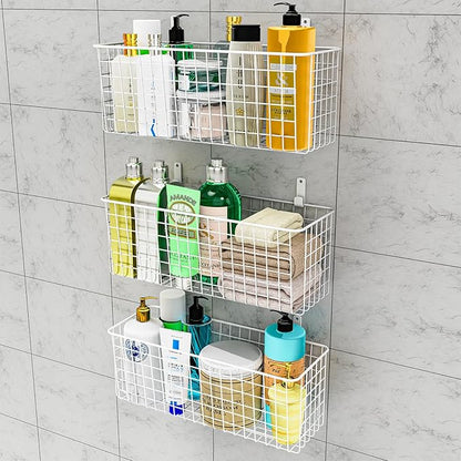 Joben Oligey 3 Set Hanging Wall Wire Baskets, Farmhouse Food Storage Kitchen