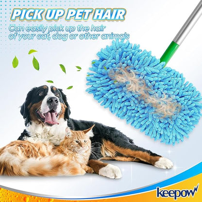 KEEPOW Reusable Microfiber Mop Pads Compatible