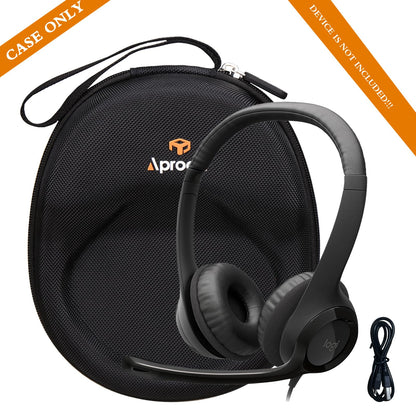 Aproca Case Compatible with Logitech H390 / H391 / Zone 301 / Zone 300 Wired Headset, Protable Storage Bag for Accessories (Case Only)