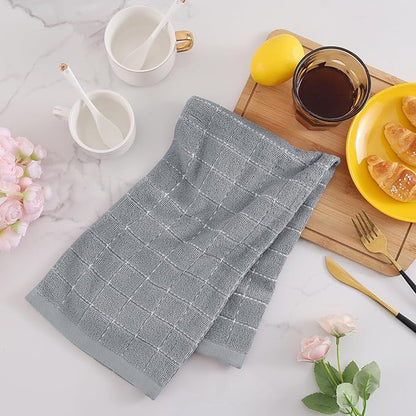 Mordimy 100% Cotton Terry Cloth Kitchen Towels, Super Soft and Absorbent Dish
