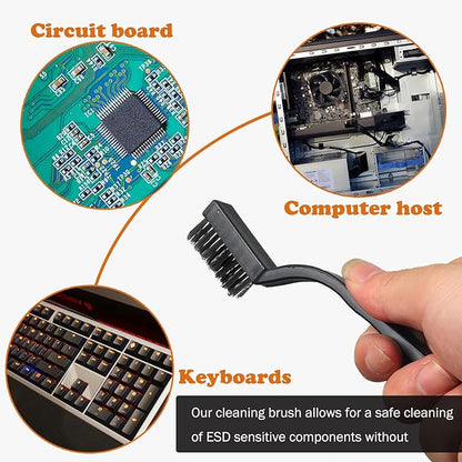 10PCS Anti Static ESD Cleaning Brush Kit, Keyboard PCB Motherboards Circuit