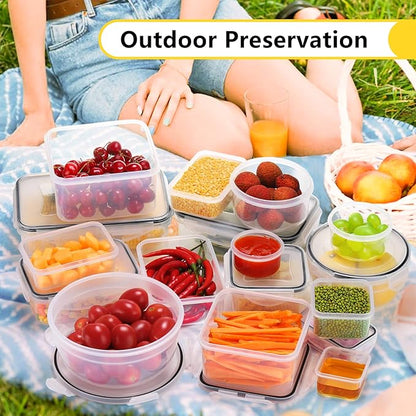 34 PCS Food Storage Containers Set