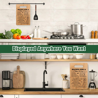 Wedding Gift for Couple 2025, Bridal Shower Gifts for Bride and Groom Engagement, Happy Marriage Cutting Board, Gifts for Wedding Shower, Newlywed Mr and Mrs Gifts Bride to Be Gifts