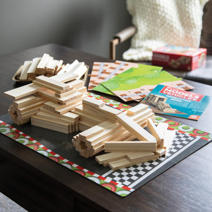 MindWare KEVA Models Vehicles - 154 Wooden Building Planks & Step-by-Step Instructions to Build Iconic Vehicles