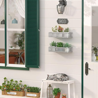 PUSDON Metal Wall Hanging Basket 2 Packs DIY Suitable