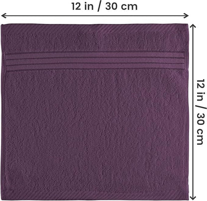 Utopia Towels Wash Cloths Set, 12 by 12 Inches, 100% Cotton Ring Spun, Highly