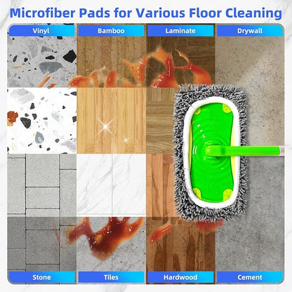 Reusable Microfiber Mop Pads Compatible