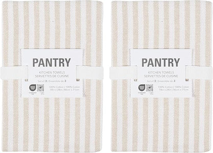 KAF Home Premium Kitchen Towels, Large 100% Cotton, Flat & Terry Absorbent Dish