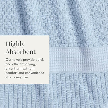 NY Loft 100% Cotton Towel Set 6 Piece | Super Soft & Absorbent Quick-Dry 2 Bath