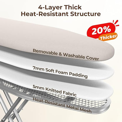 Yaheetech Foldable Ironing Board, Heavy Duty Iron Board