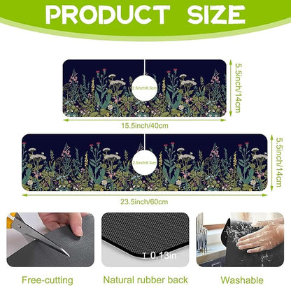 Kitchen Sink Splash Guard Faucet Mat Super Absorbent Fast Drying Mat Guard