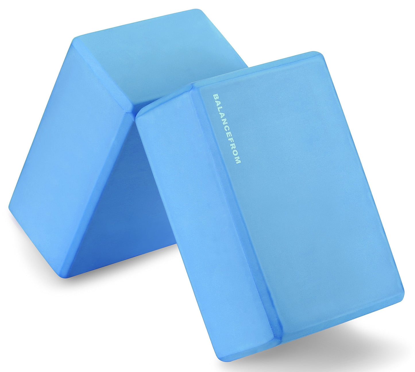 Fitvids Set of 2 High Density Yoga Blocks, 9"x6"x4" Each, Pair, Multiple Colors