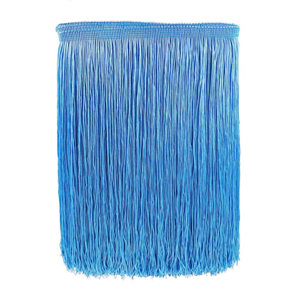 10 Yards 12'' Width Fringe Trim Tassel Sewing Trim Lace Polyerter Fibre Tassel for Clothes Accessories Latin Wedding Dress and DIY Lamp Shade Decoration (Light Blue)