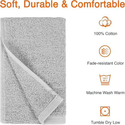 Amazon Basics Soft and Thick Cotton Hand Towels