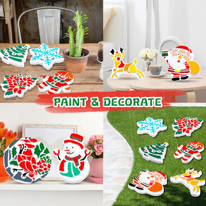EggSun 8Pcs Stepping Stones Painting Crafts Kit for Kids 4 8 6, DIY Garden Stones Outdoor Paint Your Own Ceramic Unicorn Arts and Crafts for Boys Girls Ages 4 7 9 10 12 Christmas Birthday Gifts