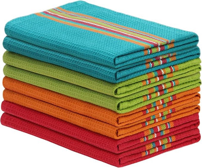 COTTON CRAFT Salsa Stripe Kitchen Towel