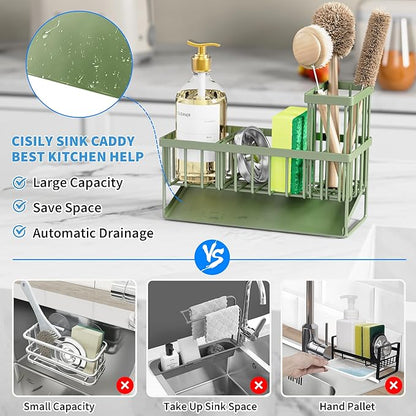 Cisily Kitchen Sink Caddy, Sponge Holder