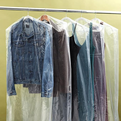 Juvale Clear Plastic Garment Bag
