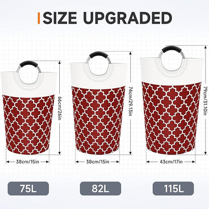 Large Laundry Basket Laundry Hamper Bag Washing Bin Clothes Bag Collapsible Tall