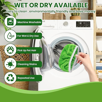 6 Pack Reusable Microfiber Mop Pads