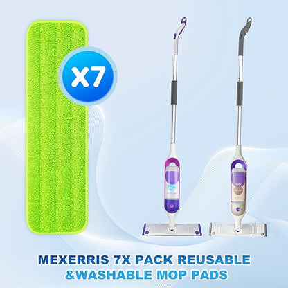7 Count Reusable Microfiber Mop Pads