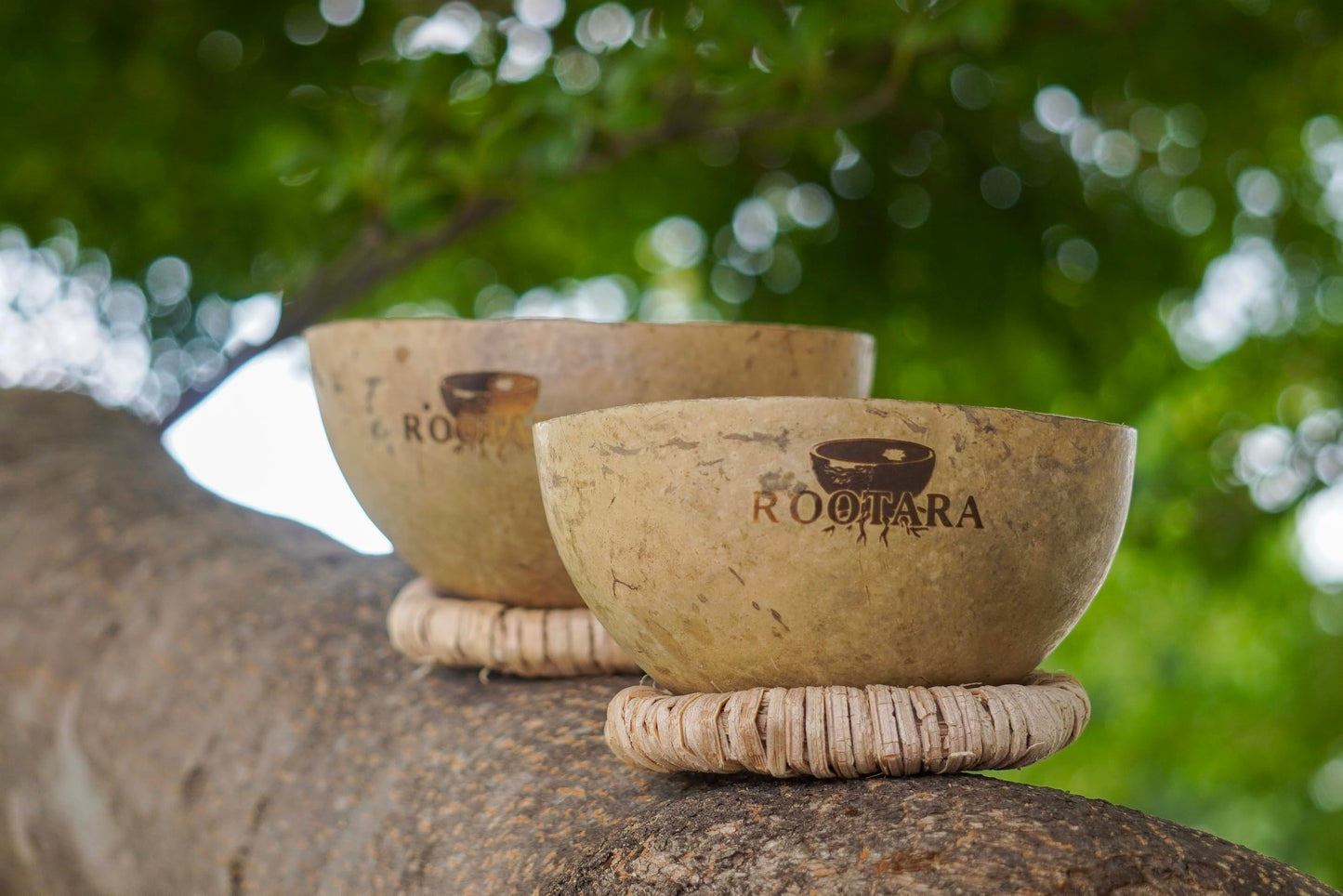 ROOTARA Handcrafted Organic Morro Bowl –Rustic Eco-Friendly Serving Bowl for Salad, Snacks, and Home Decor – Sustainable Artisan Kitchenware PLASTIC FREE (Small)