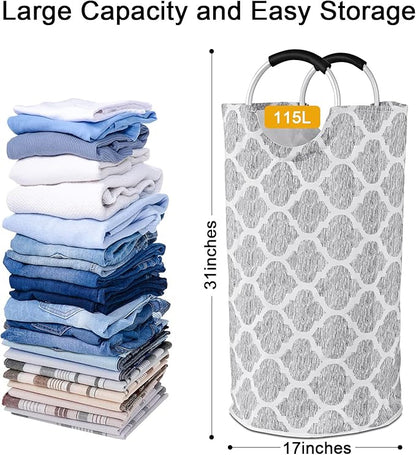 Dalykate Extra Large Laundry Basket 115L Collapsible Oxford Fabric Laundry