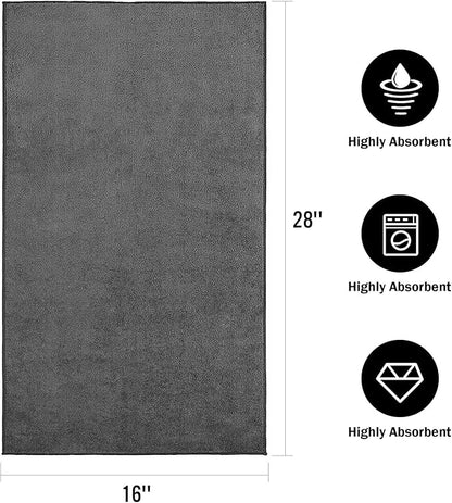 Orighty 6-Pack Grey Hand Towels