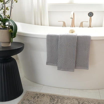 KIBAGA Decorative Hand Towels for Your Bathroom Or Kitchen – Luxurious Set of 2