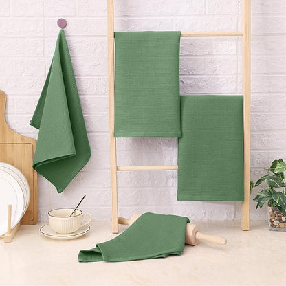 Homaxy 100% Cotton Waffle Weave Kitchen Towels