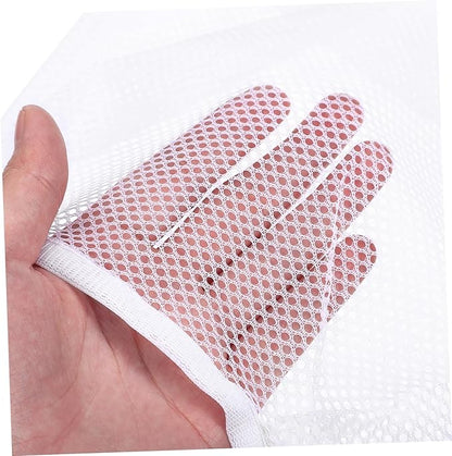 2pcs Mesh Bag with Hook Hanging Laundry Bags Multi-functional Mesh Bags