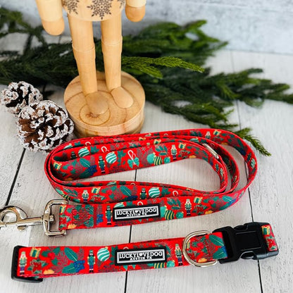 Lucky Love Dog - Easy Click Buckle Dog Collar with Leash Set Combo, Durable & Comfortable for Male & Female Dogs, Pet Collar for Small Dogs, Secure Fit - Fritz Combo, Small