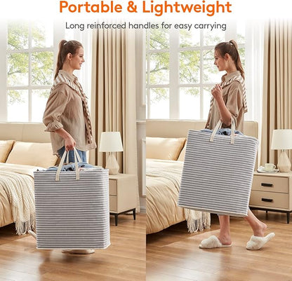 Lifewit 2 Pack Laundry Hamper Large Collapsible Laundry Baskets, Freestanding