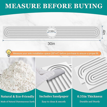 Stone Faucet Mat for Kitchen Sink