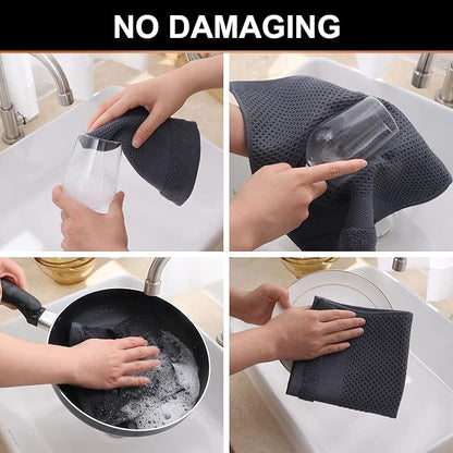 Homaxy 100% Cotton Dish Cloths, 12 Pack