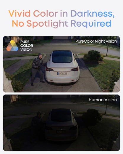 eufy Security eufyCam C35 4-Cam Kit, Wireless Indoor/Outdoor Camera, Magnetic Mount, Color Night Vision, Local Storage, No Monthly Fee, IP67, Facial Recognition, Solar Panel Compatible, Build in 8GB