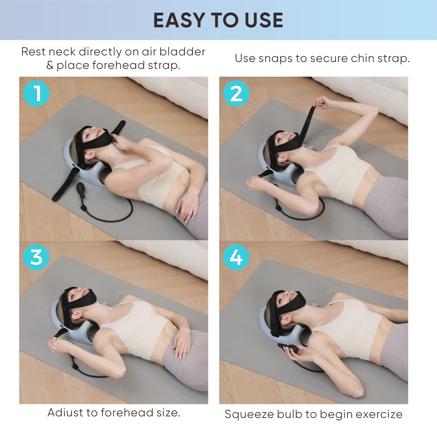 ECOGUN Posture Neck Exercising Cervical Spine Hydrator Pump - Relief for Stiffness, Restores Neck Curve