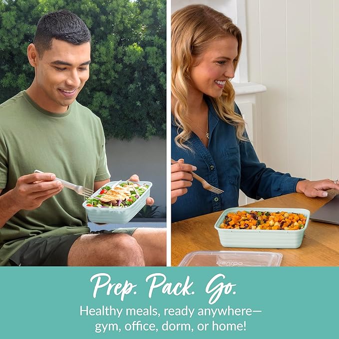 Bentgo Prep - 20-Piece 1-Compartment Reusable Meal Prep Containers