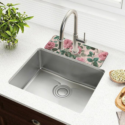 Kitchen Sink Splash Guard 1 PC 14.7 Inch Sink Faucet Mat Splash Guard