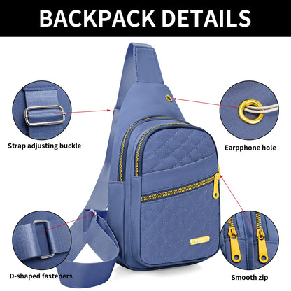 Small Sling Bag For Women Men Casual Crossbody Sling Backpack