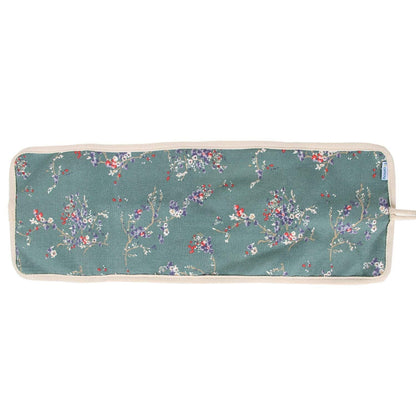 Teamoy Crochet Hook Case, Roll Bag Holder Organizer for Various Crochet Needles and Knitting Accessories, Plum Flowers