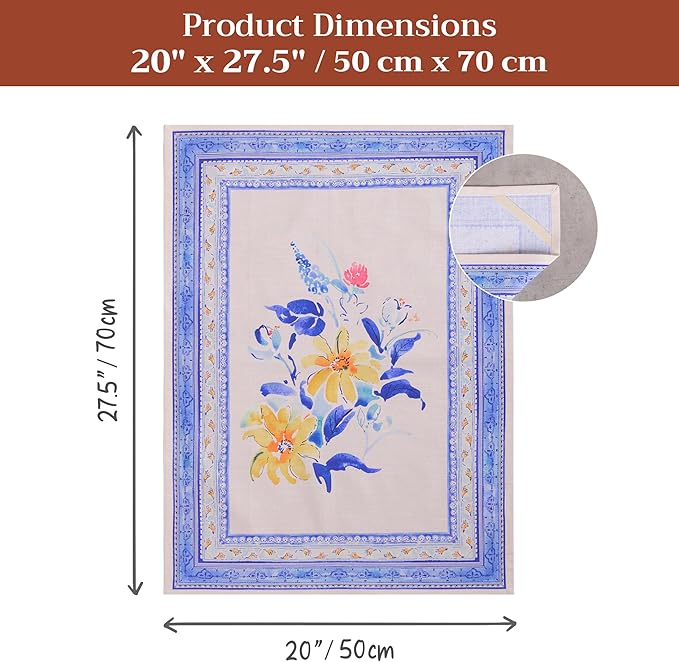 Maison d' Hermine Kitchen Towels Set of 3 100% Cotton 27.50" x 20" Reusable