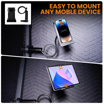 Portable Vocal Booth, 6.28 ft Height, Echo-Free Recording Booth Sound Booth, Foldable Home Recording Studio Vocal Booth with Carry Bag, for Voiceovers, Music, Game, Podcasts, Black