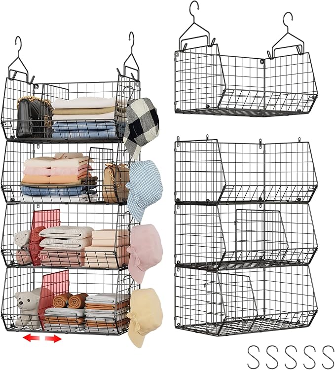 4 Tier Hanging Closet Organizer