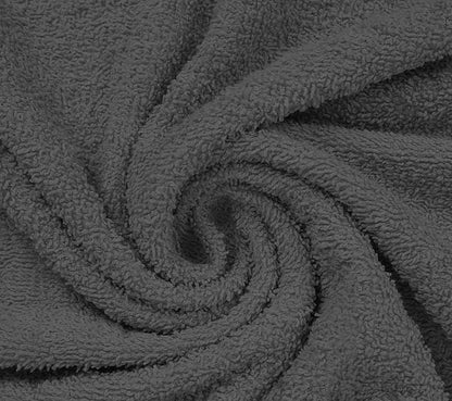 Basic Medium Bath Towels 24x48 Inches – Pack of 6 – Grey Color – Soft and